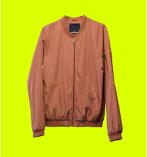 casaco marrom com ziper